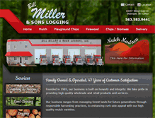 Tablet Screenshot of billmillerandsonslogging.com